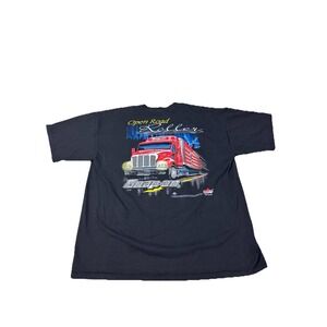 Vintage Gildan Heavy Snap On Shirt Mens XL Black 90s Racing Motorsport Cars Race